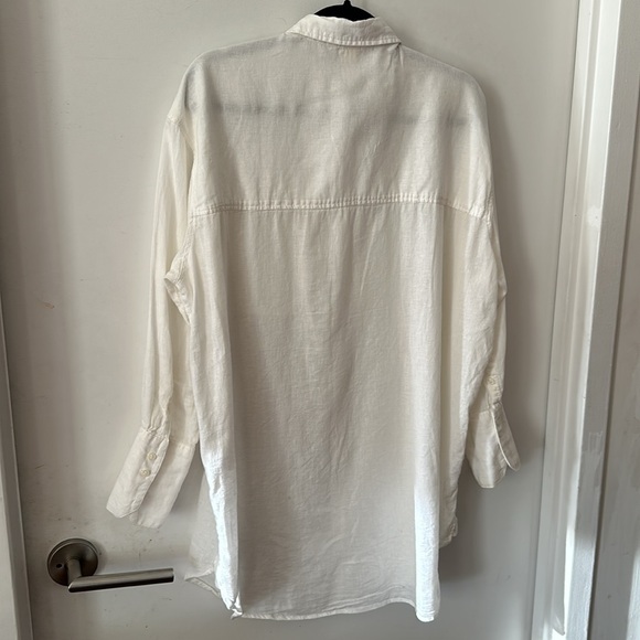 H&M oversized linen-blend shirt - Picture 6 of 8